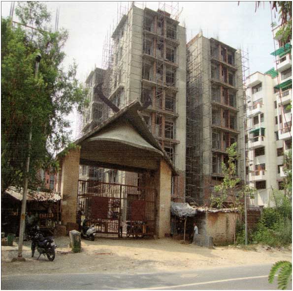 Construction of Staff Quarters at Dwarka, New Delhi (Phase 2).