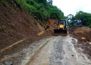 Landslide clearance