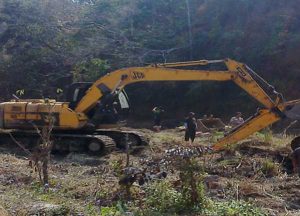 SAPO ROAD CUTTING AT - KHUZAMA-KOZOL KOHIMA DISTRICT